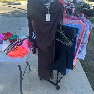 Universal Thread Chocolate Long Sleeve Dress